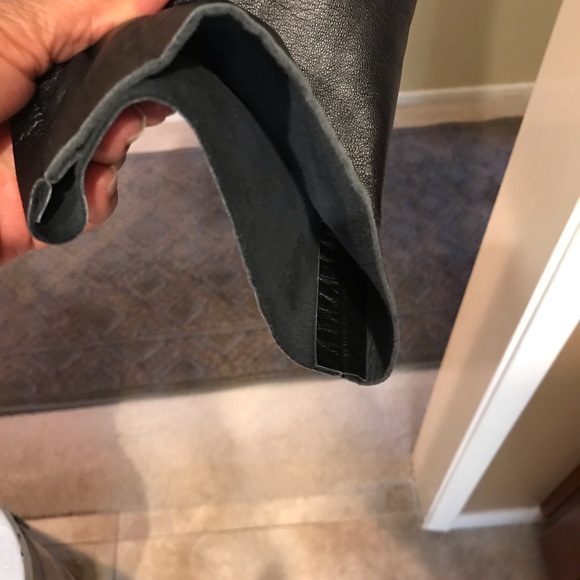 Authentic BCBG Genuine Leather Pants - Picture 5 of 9